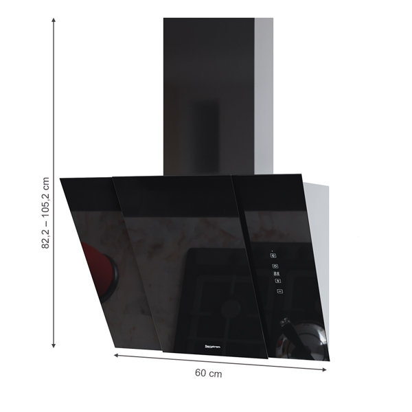 Garten Living 60 cm Dunstabzugshaube Bernt 750 m³/h | Wayfair.de